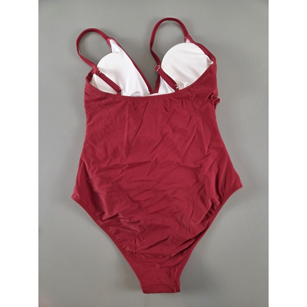 Cupshe One Piece Swim Bathing Suit Medium Red - Picture 2 of 5